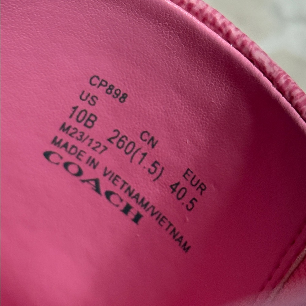 rePosh- Coach Pink Slide Sandals - Picture 4 of 6